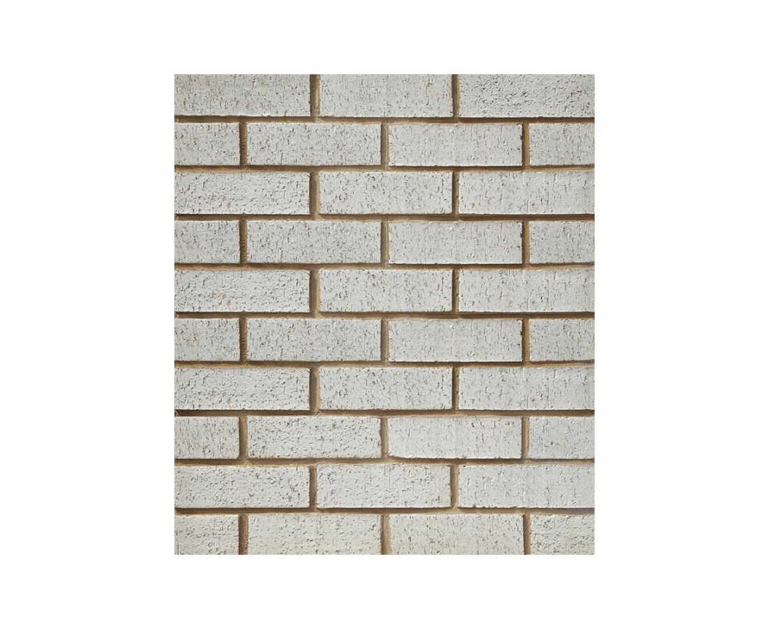 დეკორატიული აგური თეთრი WIRE CUT KT/1 დაწინწკლული — მოსაპირკეთებელი ფილა